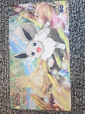 NEW Eevee Pokémon GO Playmat with Forest Art 13.5 X 23.5